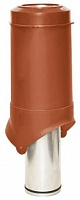 Выход вентиляции Krovent Pipe-VT 125is/700 красно-коричневый (RR 29), 4 шт./уп.
