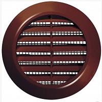 Вентиляционная решётка Альта-Профиль с накладкой №7-2 диаметр 140мм коричневая