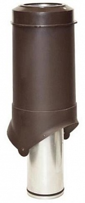 Выход канализации Krovent Pipe-VT 125/100is коричневый (RAL 8017), шт