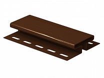 H-планка ЮП коричневый, 3,05 м.п., 10 шт./уп.