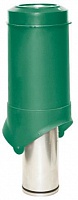 Выход вентиляции Krovent Pipe-VT 125is/700 зеленый (RAL 6005), 4 шт./уп.