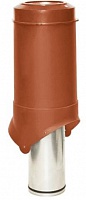 Выход канализации Krovent Pipe-VT 125/100is красно-коричневый (RR 29), шт