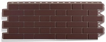 Фасадная панель Альта-Профиль Кирпич Клинкерный коричневый 1.22х0.44 м.п.