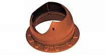 Основание вентиляционной трубы Krovent Base-VT Seam 110 красно-коричневый (RR29)
