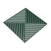 Решётка Альта-Профиль с дополнительным обрамлением зеленый 0.40х0.40 м.п., 12 шт./уп.