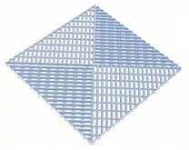 Решётка Альта-Профиль с дополнительным обрамлением голубой 0.40х0.40 м.п., 12 шт./уп.