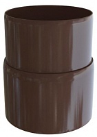 Муфта трубы соединительная Альта-Профиль Элит коричневый Ø95