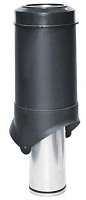Выход канализации Krovent Pipe VT 125/100is/700 черный (RAL 9005), 6 шт/уп.